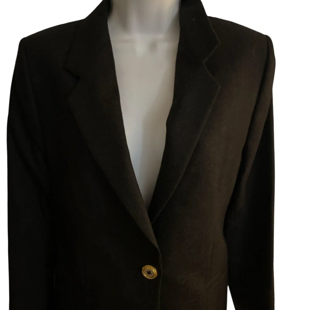 Studio 001 Ferre made in Italy Blazer - 10 charcoal black , virgin wool
